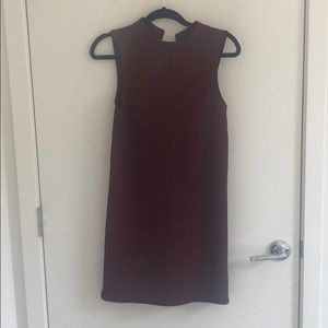 Maroon mini dress